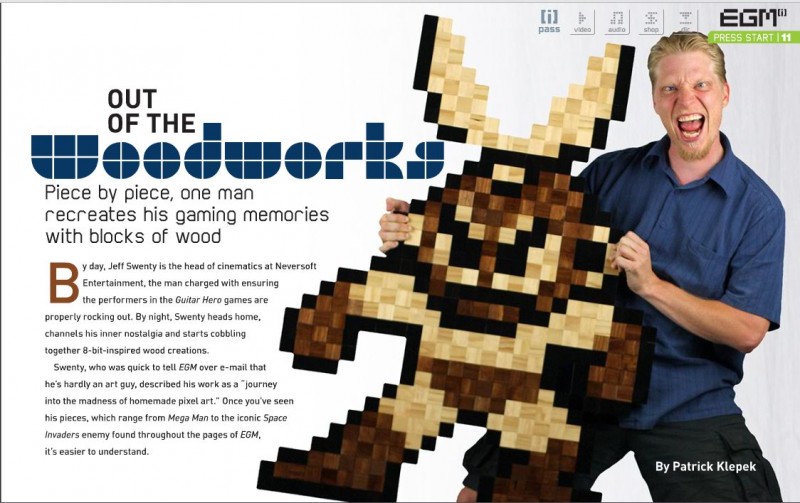 8 BIT WOOD in EGM magazine, October 2010