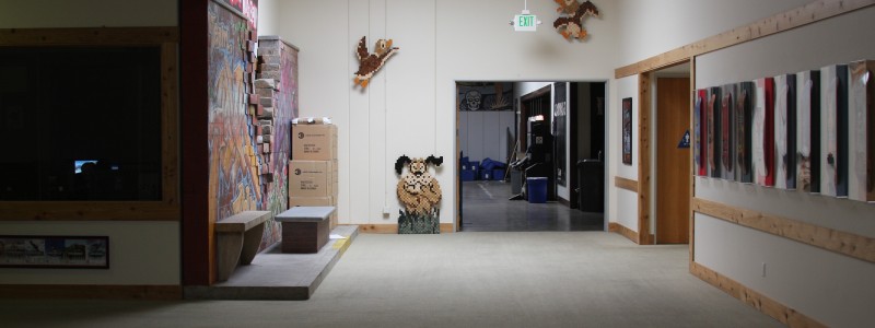 Here is the Duck Hunt wall from afar.